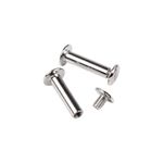 Casa si Gradina - Decoratiuni - DIY - Articole mercerie - Set 5 suruburi metalice legatorie Crisalida, lungime 20 mm, argintiu - Infinity.ro