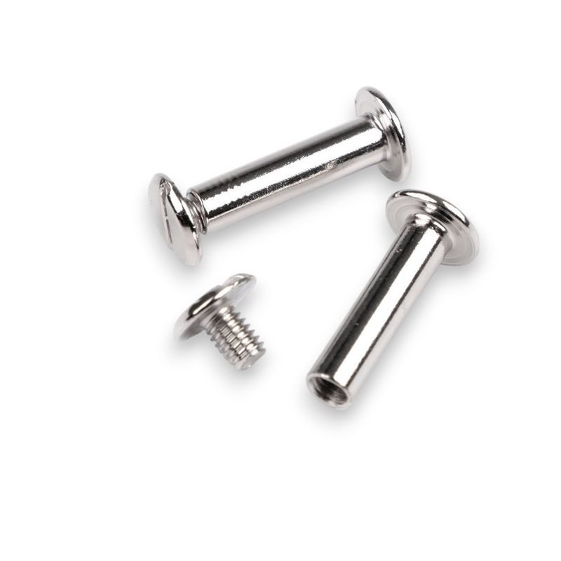 Casa si Gradina - Decoratiuni - DIY - Articole mercerie - Set 5 suruburi metalice legatorie Crisalida, lungime 20 mm, argintiu - Infinity.ro