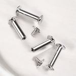 Casa si Gradina - Decoratiuni - DIY - Articole mercerie - Set 5 suruburi metalice legatorie Crisalida, lungime 20 mm, argintiu - Infinity.ro