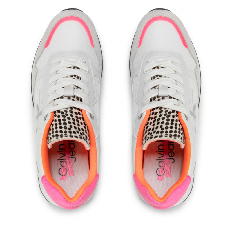 Fashion, accesorii si bijuterii - Femei - Incaltaminte femei - Sneakers si tenisi femei - Sneakers Calvin Klein Retro Runner YW0YW00634 37 EU Alb - Infinity.ro