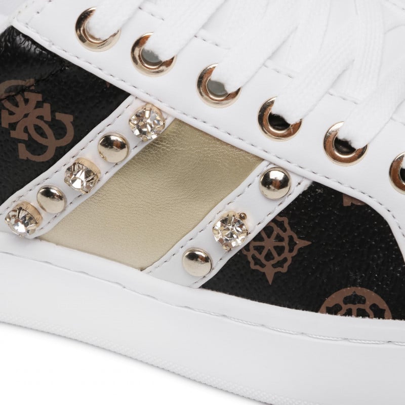 Fashion, accesorii si bijuterii - Femei - Incaltaminte femei - Sneakers si tenisi femei - Sneakers GUESS Ricena FL6RIC 40 EU Alb - Infinity.ro