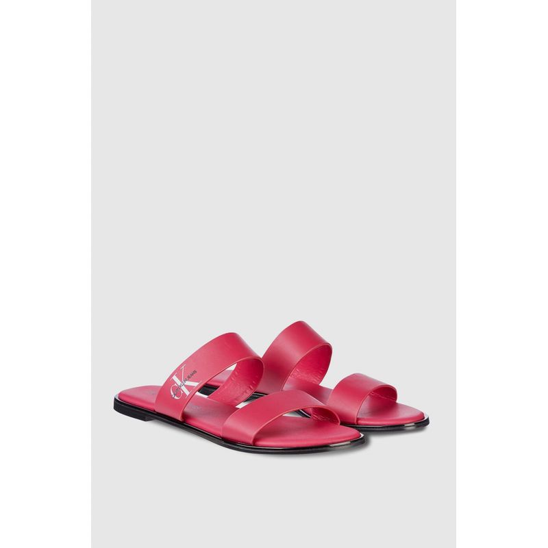 Fashion, accesorii si bijuterii - Femei - Incaltaminte femei - Slapi si papuci femei - Slapi dama Calvin Klein Jeans flat YW0YW00026 37 EU Fucsia - Infinity.ro