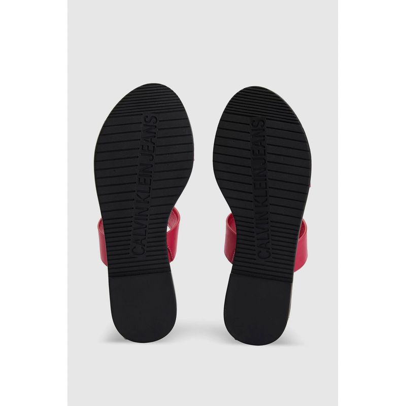 Fashion, accesorii si bijuterii - Femei - Incaltaminte femei - Slapi si papuci femei - Slapi dama Calvin Klein Jeans flat YW0YW00026 37 EU Fucsia - Infinity.ro
