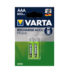 Casa si Gradina - Electrice - Accesorii electrice - Baterii, acumulatori si incarcatoare - Set 2 x Acumulatori Varta AAA 800MAh pentru telefon - Infinity.ro