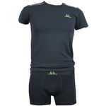 Fashion, accesorii si bijuterii - Barbati - Lenjerie si pijamale barbati - Lenjerie intima barbati - Set tricou si boxeri Enrico Coveri EC1718,Negru, Marime M - Infinity.ro