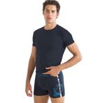 Fashion, accesorii si bijuterii - Barbati - Lenjerie si pijamale barbati - Lenjerie intima barbati - Set tricou si boxeri Il Granchio GC224 XL INTL Negru/Gri - Infinity.ro