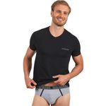 Fashion, accesorii si bijuterii - Barbati - Lenjerie si pijamale barbati - Lenjerie intima barbati - Set tricou si chiloti Navigare,B211675 M INTL Negru/Gri - Infinity.ro