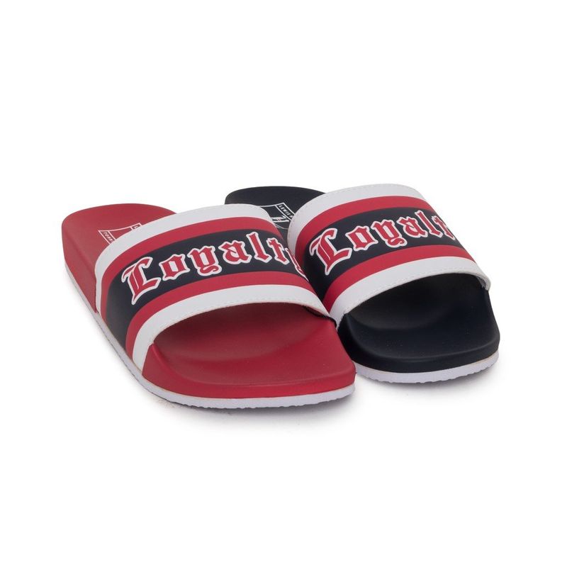 Fashion, accesorii si bijuterii - Barbati - Incaltaminte barbati - Slapi si papuci barbati - Slapi Tommy Hilfiger FM0FM01972 45 EU Rosu/Albastru - Infinity.ro