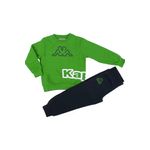 Fashion, accesorii si bijuterii - Copii - Imbracaminte copii - Treninguri si compleuri copii - Trening baieti Kappa 8051T0028 124 CM 7 ani Verde - Infinity.ro