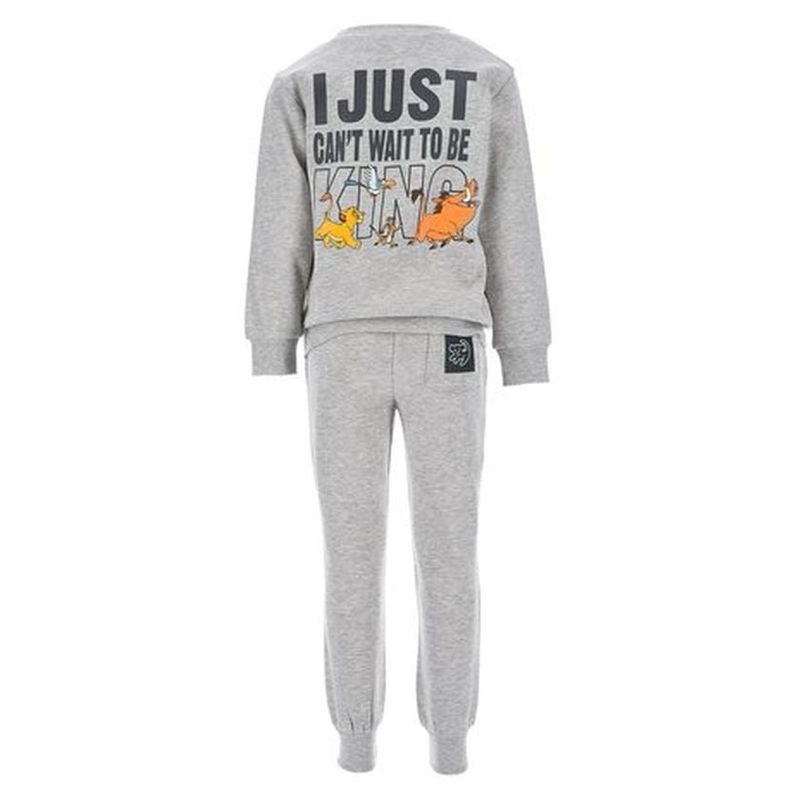 Fashion, accesorii si bijuterii - Copii - Imbracaminte copii - Treninguri si compleuri copii - Trening baieti Lion King 110 CM 5 ani Gri - Infinity.ro