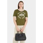 Fashion, accesorii si bijuterii - Femei - Accesorii femei - Genti si rucsacuri femei - Geanta dama Tommy Hilfiger Emblem Satchel AW0AW15224 Negru 36 x 22 x 19 cm - Infinity.ro