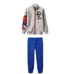 Fashion, accesorii si bijuterii - Copii - Imbracaminte copii - Treninguri si compleuri copii - Trening Baieti Spiderman MV85G7722 ,Gri/Albastru, 104 CM, 4 ani - Infinity.ro
