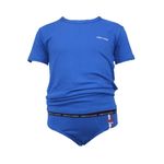 Fashion, accesorii si bijuterii - Copii - Lenjerie si pijamale copii - Lenjerie intima copii - Set tricou si chiloti baieti Enrico Coveri Ec4108, 13/14 ani Albastru deschis 158-164 CM - Infinity.ro
