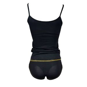 Set tricou si chiloti fete Rossoporpora CS227 140-146 CM Negru