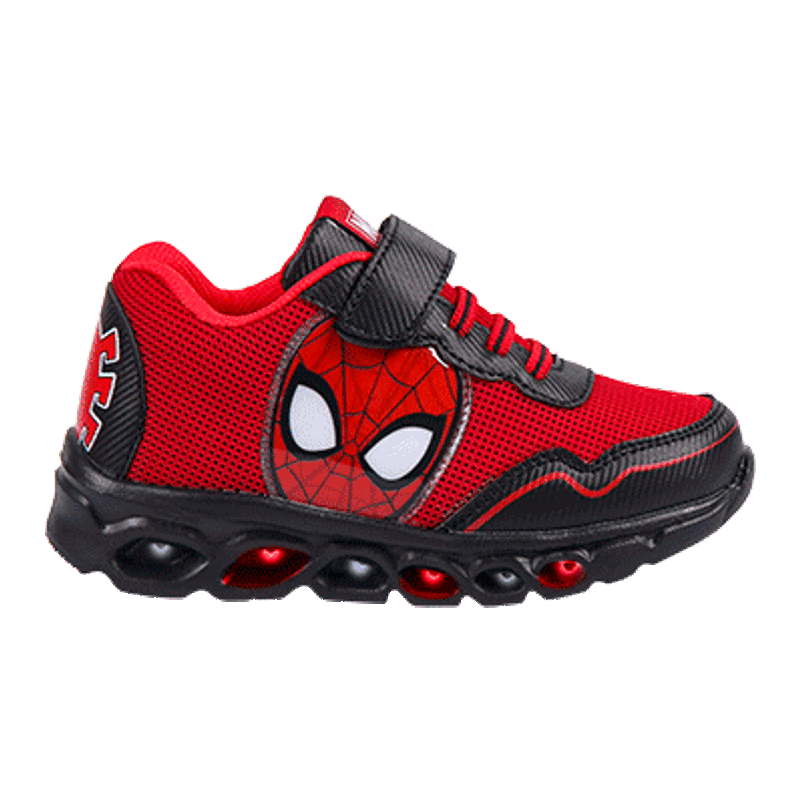 Fashion, accesorii si bijuterii - Copii - Incaltaminte copii - Pantofi copii - Pantofi sport cu luminite Spiderman,Rosu model 2300004994, Marime 32 EU - Infinity.ro