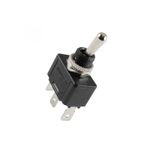 Casa si Gradina - Electrice - Distributie electrica si comanda - Intrerupatoare - Comutator basculant ON-OFF-ON cu retinere 1 circuit 3 pozitii 250V 6A incastrabil 12mm Somogyi Elektronic - Infinity.ro