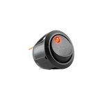 Casa si Gradina - Electrice - Distributie electrica si comanda - Intrerupatoare - Comutator basculant ON-OFF cu retinere 1 contact 12V 20A cu LED rosu incastrare 20 mm - Infinity.ro