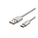 Laptop, Telefoane si Tablete - Telefoane mobile si accesorii - Accesorii Telefoane - Cabluri si adaptoare telefoane - Cablu USB TYPE C 1m argintiu 2.4A PLATINUM EDITION V-Tac SKU-8492 - Infinity.ro