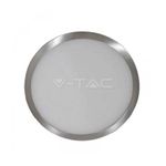 Casa si Gradina - Corpuri si surse de iluminat - Plafoniere, aplice si spoturi - Plafoniera aplicata argintie LED 6W 420lm 3000K lumina calda V-TAC - Infinity.ro