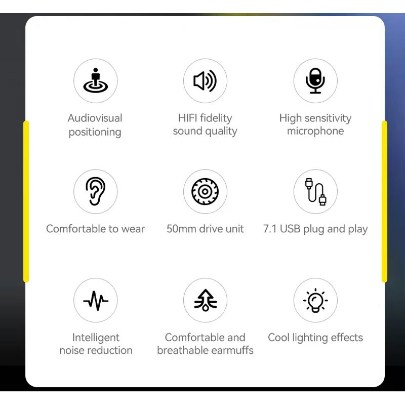 TV, Audio-Video si Foto - Portabile audio - Casti audio - Casti audio gaming cu microfon ajustabil omnidirectional, sunet 7.1, compatibil PC, Laptop, iluminare LED, control volum - Infinity.ro