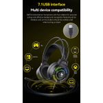 TV, Audio-Video si Foto - Portabile audio - Casti audio - Casti audio gaming cu microfon ajustabil omnidirectional, sunet 7.1, compatibil PC, Laptop, iluminare LED, control volum - Infinity.ro