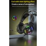 TV, Audio-Video si Foto - Portabile audio - Casti audio - Casti audio gaming cu microfon ajustabil omnidirectional, sunet 7.1, compatibil PC, Laptop, iluminare LED, control volum - Infinity.ro