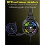 TV, Audio-Video si Foto - Portabile audio - Casti audio - Casti audio gaming cu microfon ajustabil omnidirectional, sunet 7.1, compatibil PC, Laptop, iluminare LED, control volum - Infinity.ro