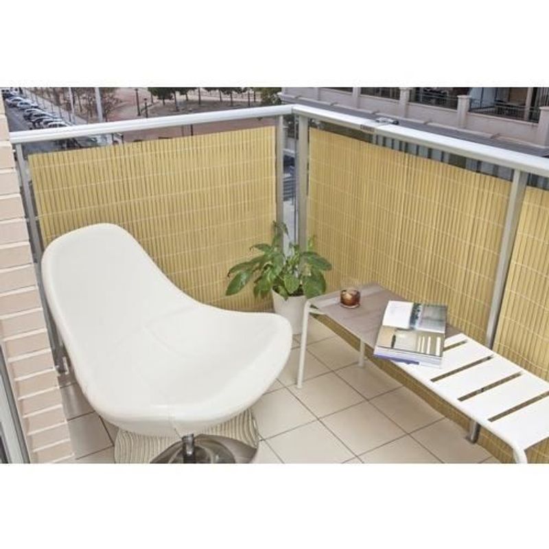 Casa si Gradina - Decoratiuni - Pereti despartitori si paravane - Paravan pentru balcon, terasa, gard, PVC, tip bambus, 1300 g/m2, UV, 3x2 m - Infinity.ro