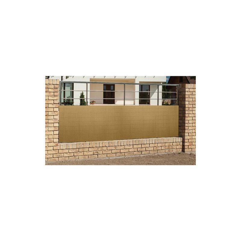 Casa si Gradina - Decoratiuni - Pereti despartitori si paravane - Paravan pentru balcon, terasa, gard PVC, stil bambus, 1300 g/m2, UV, 3x1 m - Infinity.ro