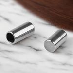 Casa si Gradina - Decoratiuni - DIY - Articole mercerie - Set 10 terminatii de lipit din otel inoxidabil Crisalida, diametru 2 mm, Argintiu - Infinity.ro