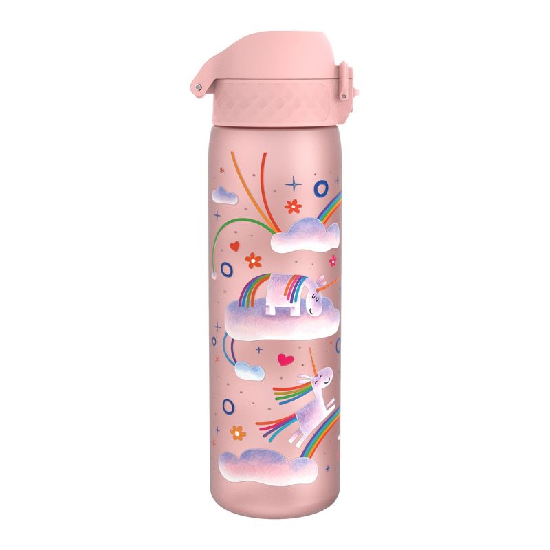 Casa si Gradina - Bucatarie si vesela - Cani si pahare - Sticle - Sticla apa pentru copii Slim, recyclon, 500ml, Unicorn Rainbows - Ion8 - Infinity.ro
