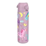Casa si Gradina - Bucatarie si vesela - Cani si pahare - Sticle - Sticla apa pentru copii Slim, inox, 600ml, Unicorns - Ion8 - Infinity.ro