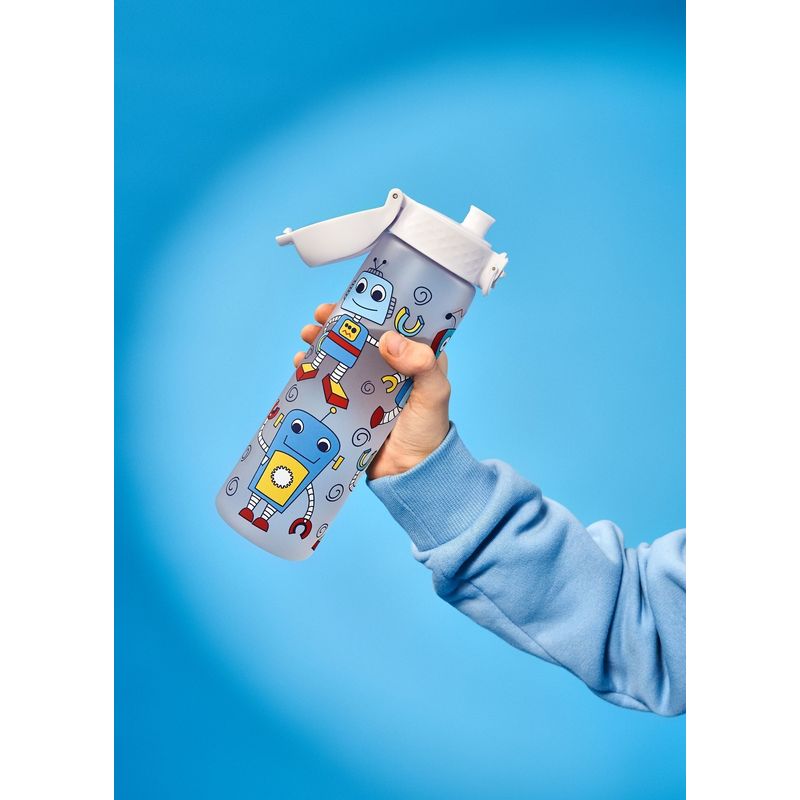 Casa si Gradina - Bucatarie si vesela - Cani si pahare - Sticle - Sticla apa pentru copii Slim, recyclon, 500ml, Robots - Ion8 - Infinity.ro