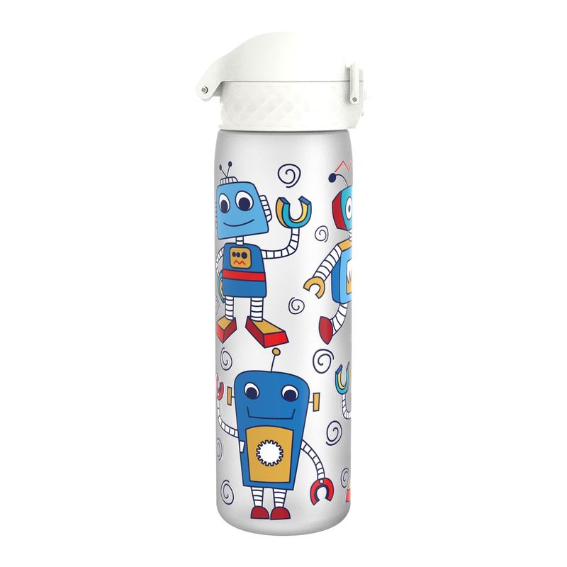 Casa si Gradina - Bucatarie si vesela - Cani si pahare - Sticle - Sticla apa pentru copii Slim, recyclon, 500ml, Robots - Ion8 - Infinity.ro