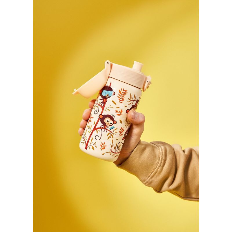 Casa si Gradina - Bucatarie si vesela - Cani si pahare - Sticle - Sticla apa pentru copii, inox, 400ml, Monkeys - Ion8 - Infinity.ro