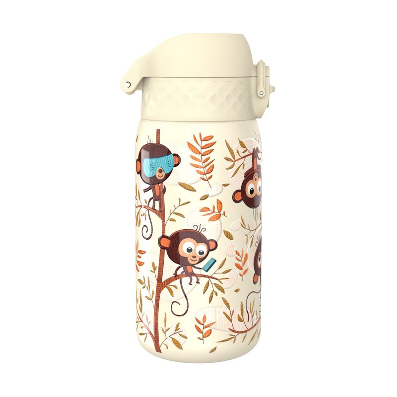 Casa si Gradina - Bucatarie si vesela - Cani si pahare - Sticle - Sticla apa pentru copii, inox, 400ml, Monkeys - Ion8 - Infinity.ro