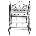 Casa si Gradina - Gradinarit si plante - Plante si ghivece - Ghivece si suporturi - Suport metalic pentru flori, 3 polite 60x60x83 cm - Infinity.ro