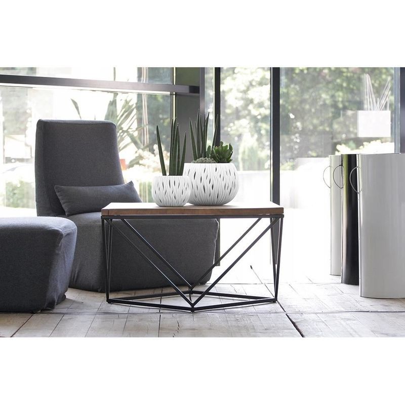 Casa si Gradina - Gradinarit si plante - Plante si ghivece - Ghivece si suporturi - Ghiveci decorativ de flori, rotund, alb, 29x19.5 cm, Sandy Bowl - Infinity.ro