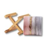 Casa si Gradina - Gradinarit si plante - Plante si ghivece - Ghivece si suporturi - Ghiveci pentru flori Luxury cu suport din lemn, 12,5, Inaltime 16.5 cm, Alb / Gri - Infinity.ro