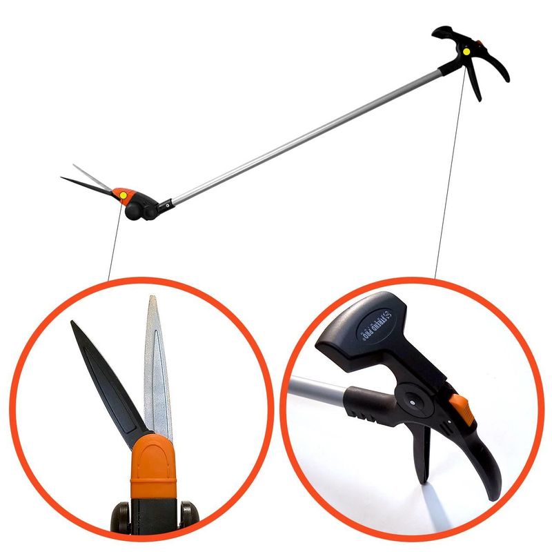 Casa si Gradina - Gradinarit si plante - Unelte gradinarit - Foarfeci gradinarit - Foarfeca iarba, gazon, rotativa, 90 grade, cu maner, 100 cm, Strend Pro - Infinity.ro