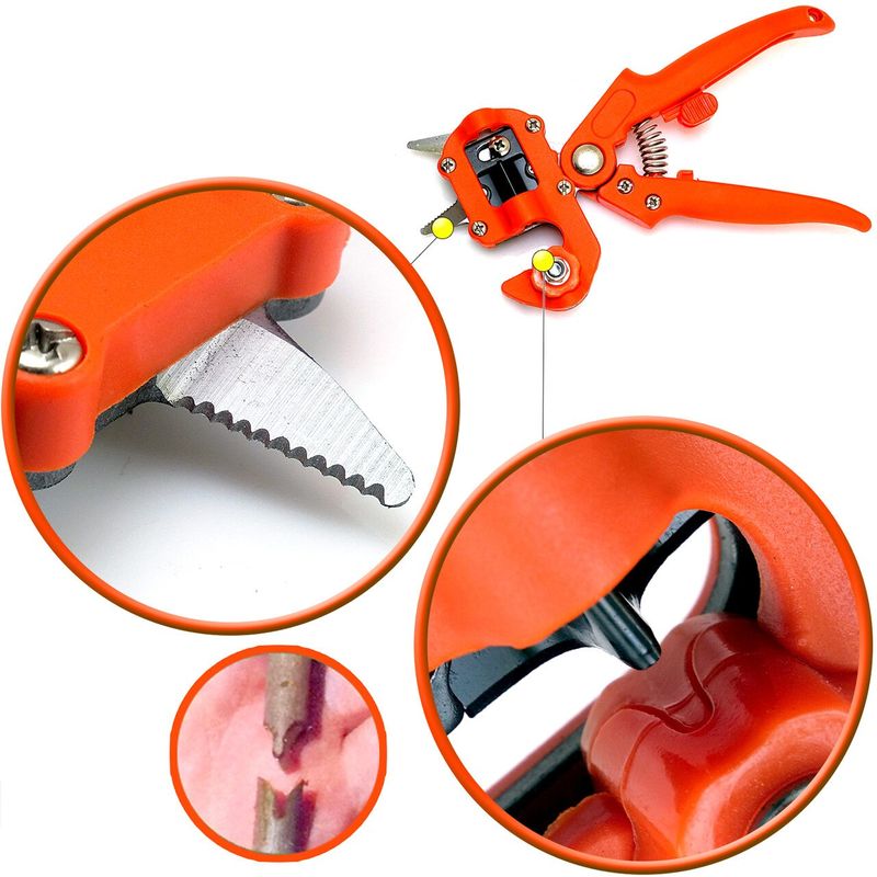 Casa si Gradina - Gradinarit si plante - Unelte gradinarit - Foarfeci gradinarit - Foarfeca pentru altoit pomi fructiferi, vita de vie, cu ghilotina, metoda Omega, 21.6 cm, Strend Pro - Infinity.ro