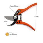 Casa si Gradina - Gradinarit si plante - Unelte gradinarit - Foarfeci gradinarit - Foarfeca gradina premium, tip bypass, forjata, pentru vita vie, pomi, trandafiri, 23 cm, Strend Pro - Infinity.ro