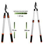 Casa si Gradina - Gradinarit si plante - Unelte gradinarit - Foarfeci gradinarit - Foarfeca crengi, tip bypass, maner telescopic 75-100 cm, Strend Pro - Infinity.ro