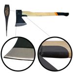 Casa si Gradina - Gradinarit si plante - Unelte gradinarit - Topoare - Topor, coada lemn, cu protectie, 1.5 kg, 13.5x80 cm, Richmann Exclusive - Infinity.ro