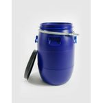 Casa si Gradina - Bucatarie si vesela - Organizare si depozitare bucatarie - Butoaie - Bidon 60 litri, cu cerc metalic si manere, Plastic Albastru - Infinity.ro