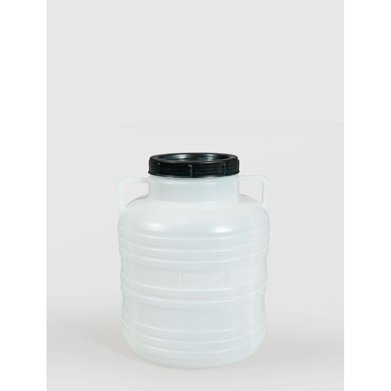 Casa si Gradina - Bucatarie si vesela - Organizare si depozitare bucatarie - Butoaie - Bidon 40 litri, cu capac prin infiletare si manere, Sterk, Plastic Albastru sau Alb - Infinity.ro