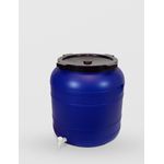 Casa si Gradina - Bucatarie si vesela - Organizare si depozitare bucatarie - Butoaie - Bidon 100 litri, cu robinet si capac prin infiletare, Sterk, Plastic Albastru - Infinity.ro