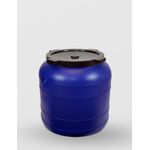 Casa si Gradina - Bucatarie si vesela - Organizare si depozitare bucatarie - Butoaie - Bidon 150 litri, cu capac prin infiletare, Sterk, Plastic Albastru - Infinity.ro