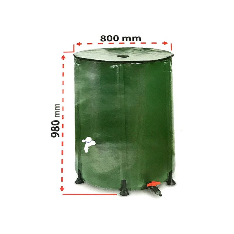 Casa si Gradina - Bucatarie si vesela - Organizare si depozitare bucatarie - Butoaie - Rezervor 500 L cu robinet pentru apa de ploaie, pliabil - Infinity.ro