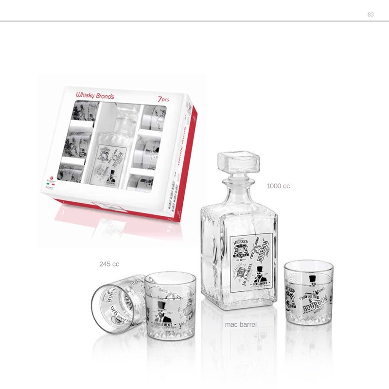 Casa si Gradina - Bucatarie si vesela - Accesorii bar - Carafe si decantoare - Set 7 piese whisky, 1 decantor cu 6 pahare ABYZ™ - Infinity.ro